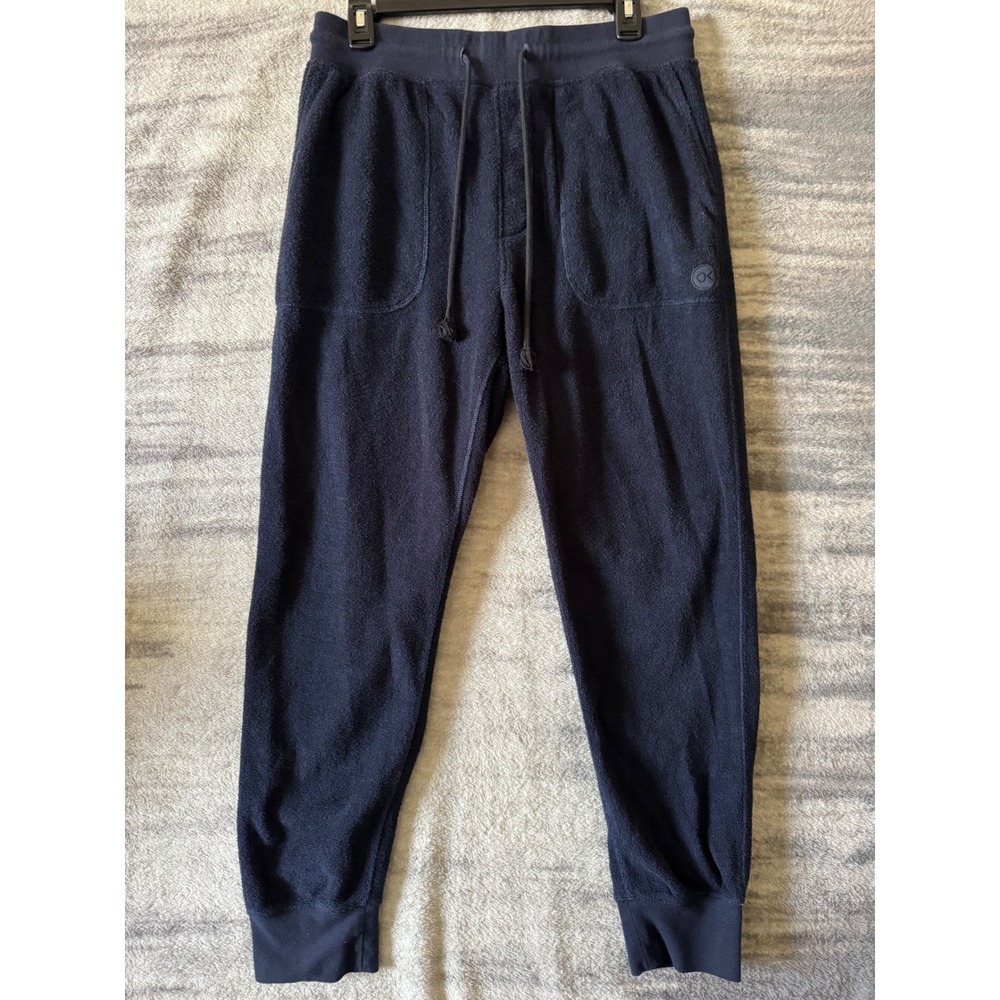 Outerknown Mens Hightide Sweatpants Navy Blue Terry Toweling Joggers Lounge XL
